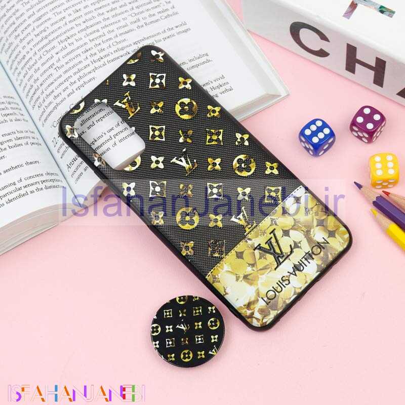 اصفهان جانبی-قاب فانتزی برجسته + پاپ سوکت طرح LV شیائومی Xiaomi Redmi 9T سری F