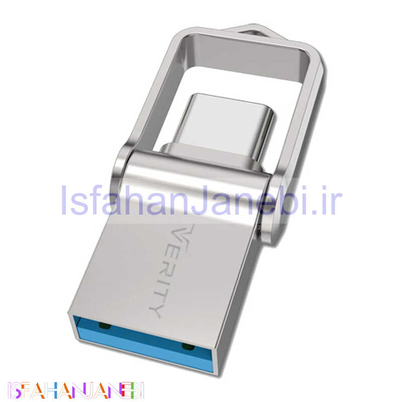 اصفهان جانبی-فلش 32 گیگ وریتی Verity O512 OTG Type-C USB3.0