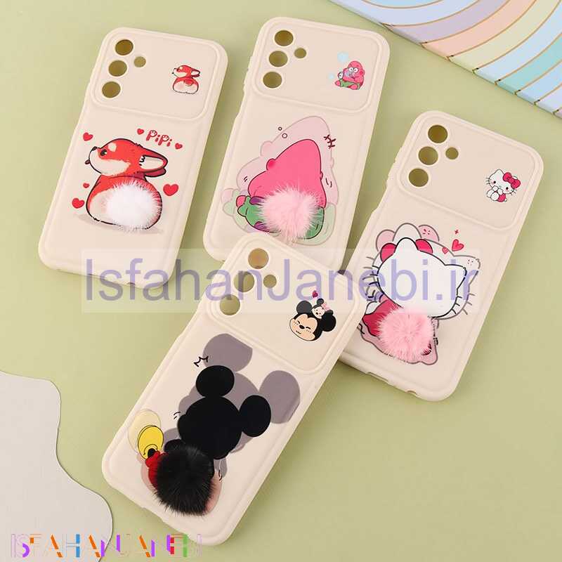 اصفهان جانبی-قاب ژله ای سامسونگ Galaxy A15 دم پشمالو محافظ لنزدار