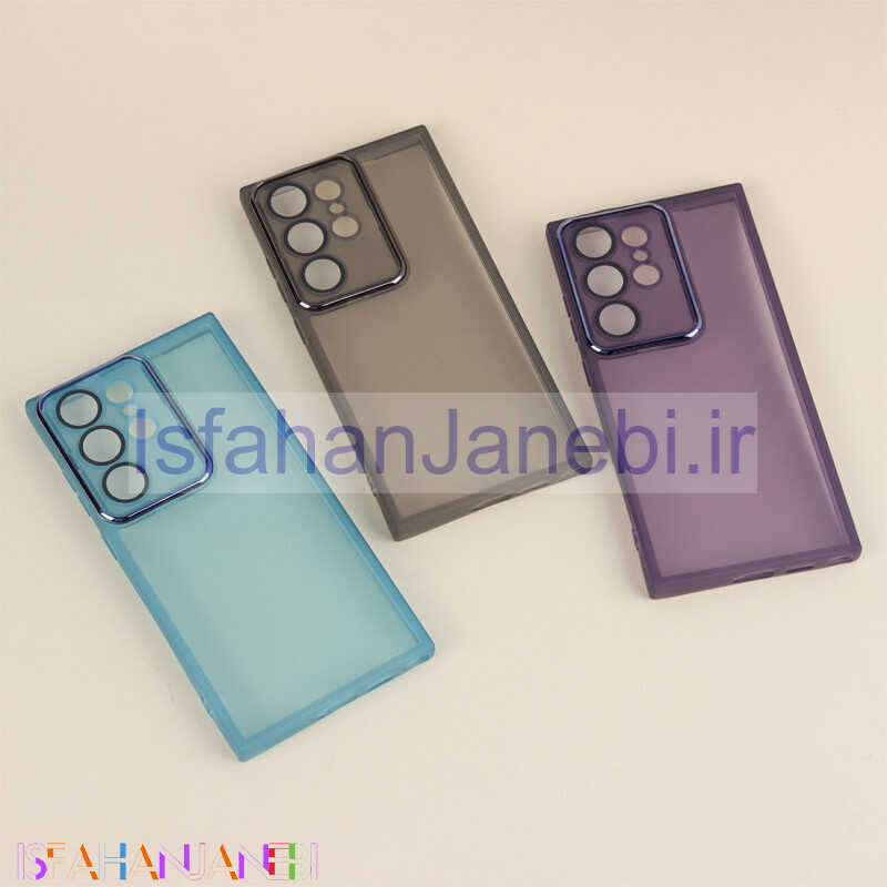 اصفهان جانبی-قاب متال شفاف محافظ لنزدار Samsung Galaxy S24 Ultra
