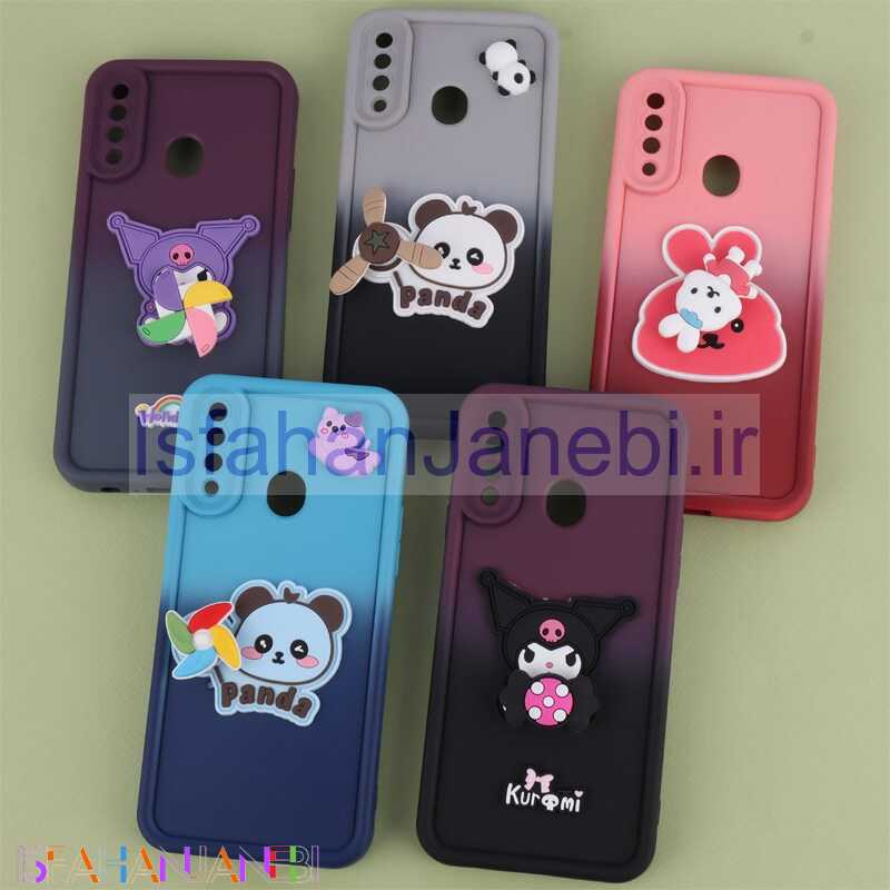 اصفهان جانبی-قاب سیلیکونی سامسونگ Galaxy A20s اسپینردار محافظ لنزدار دورنگ