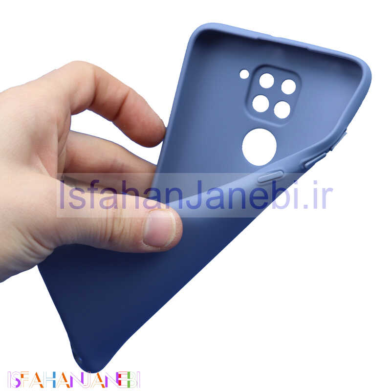 اصفهان جانبی-قاب طرح سیلیکونی محافظ لنزدار Xiaomi Redmi Note 9