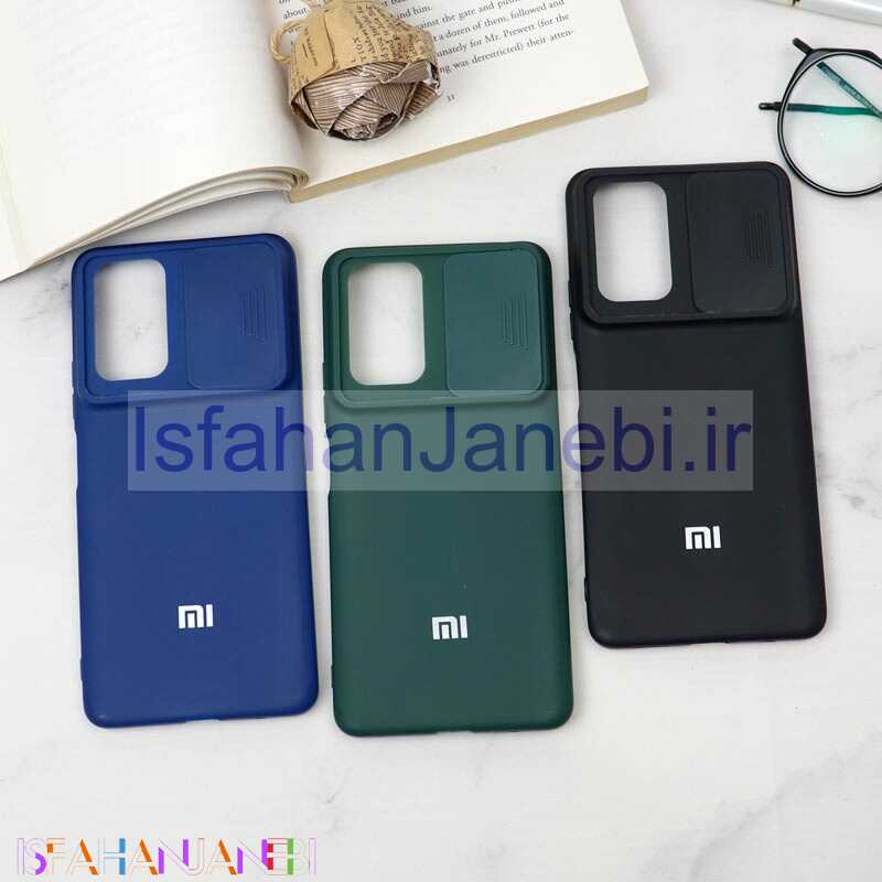 اصفهان جانبی-قاب سیلیکونی TPU محافظ لنزدار کشویی Xiaomi Redmi 10 Pro دارک