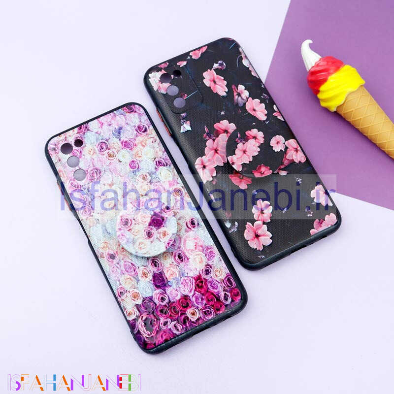 اصفهان جانبی-قاب فانتزی طرحدار دخترانه محافظ لنزدار + پاپ سوکت Samsung Galaxy A03s سری R