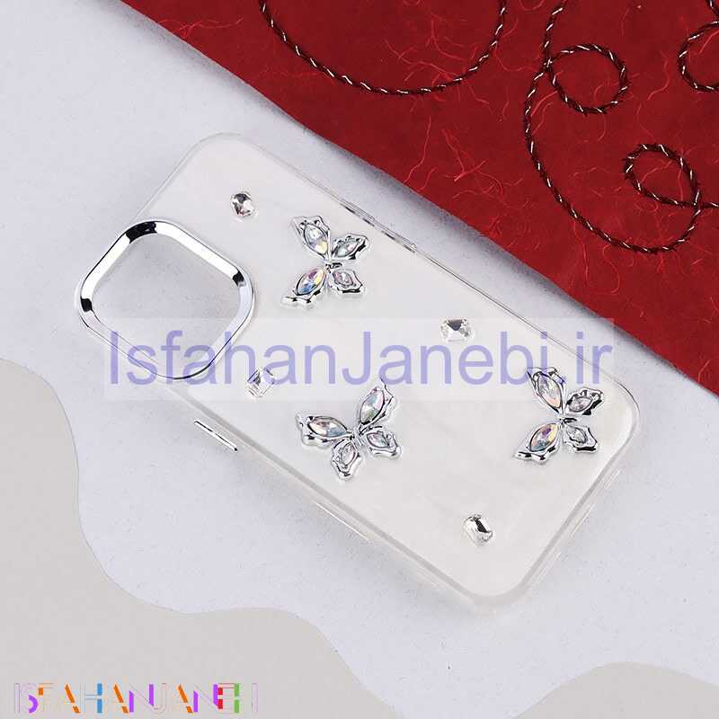 اصفهان جانبی-قاب اکلیلی Vip Max آیفون iPhone 16 پروانه نگین دار