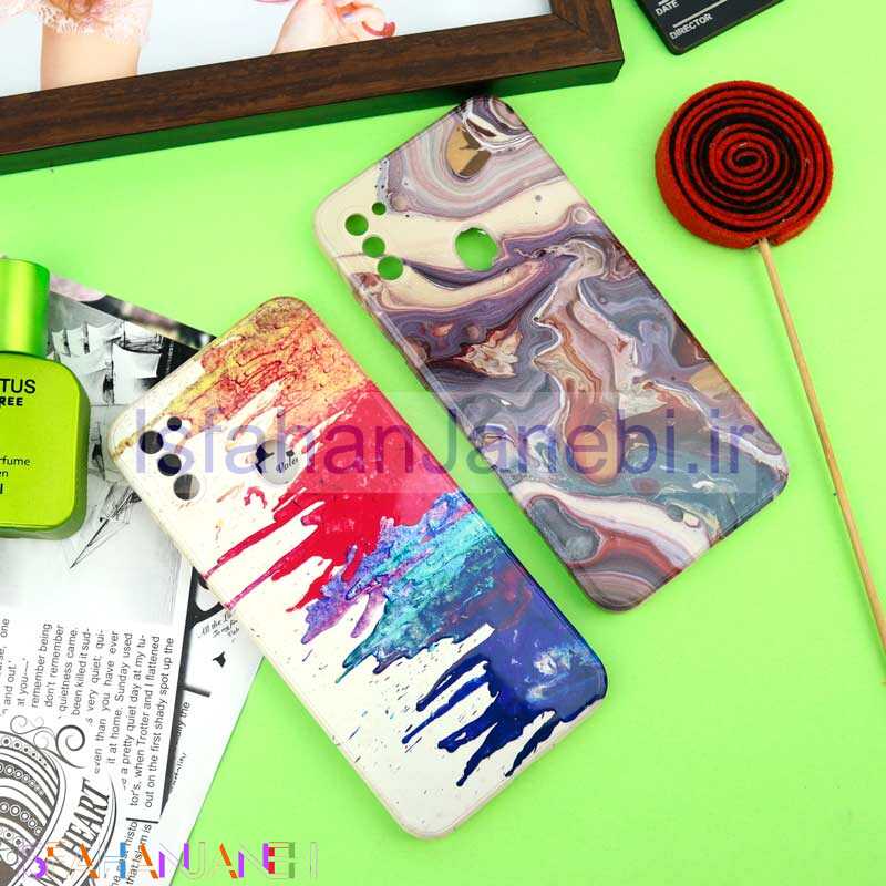 اصفهان جانبی-قاب سیلیکونی محافظ لنزدار طرح آبرنگی Samsung Galaxy A11