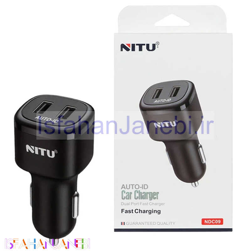 اصفهان جانبی-شارژر فندکی فست شارژ Nitu NDC09 2.4A 12W