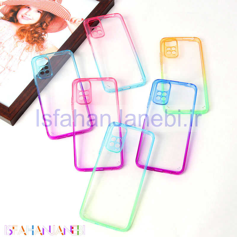 اصفهان جانبی-قاب ضد ضربه دور رنگی محافظ لنزدار Xiaomi Redmi Note 11 / 11s