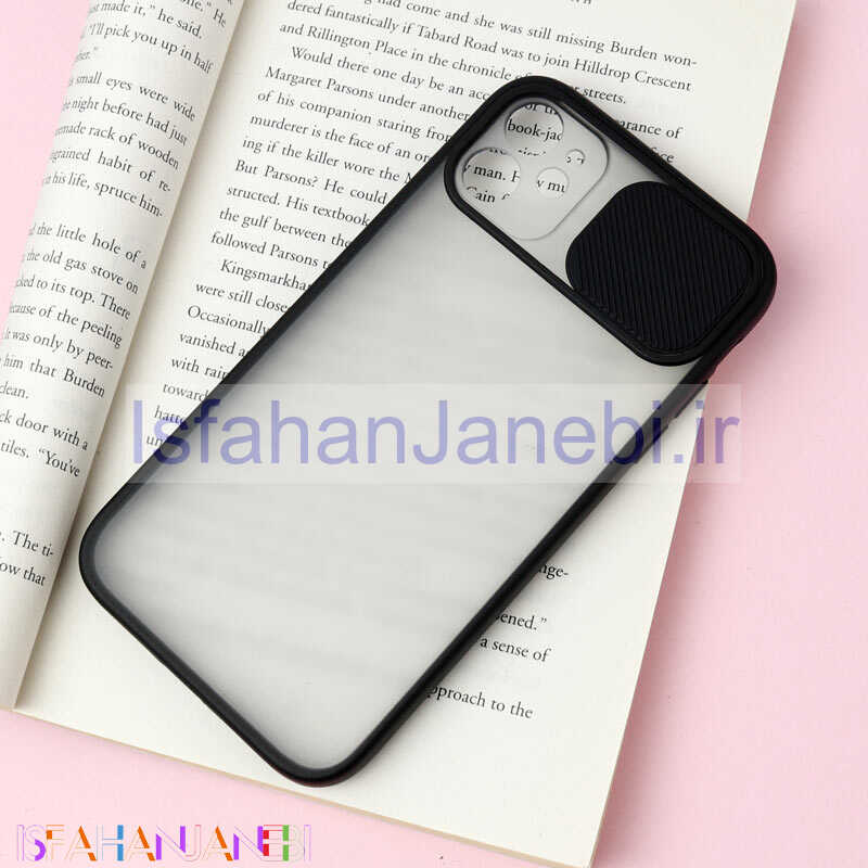 اصفهان جانبی-قاب PC مات محافظ لنز دار کشویی iPhone 11