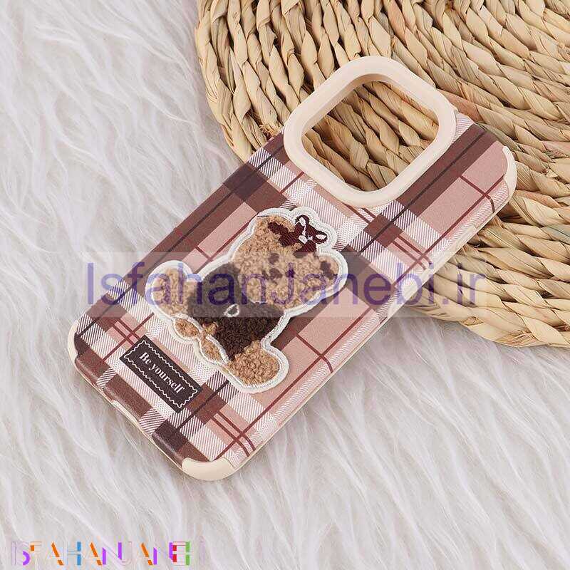 اصفهان جانبی-قاب ژله ای آیفون iPhone 15 Pro طرح Burrbery Teddy