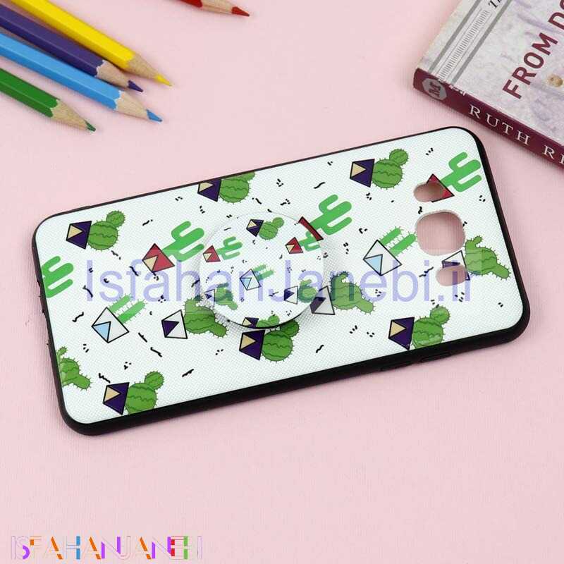 اصفهان جانبی-قاب فانتزی برجسته + پاپ سوکت طرح کاکتوس سامسونگ J7 2016 سری D