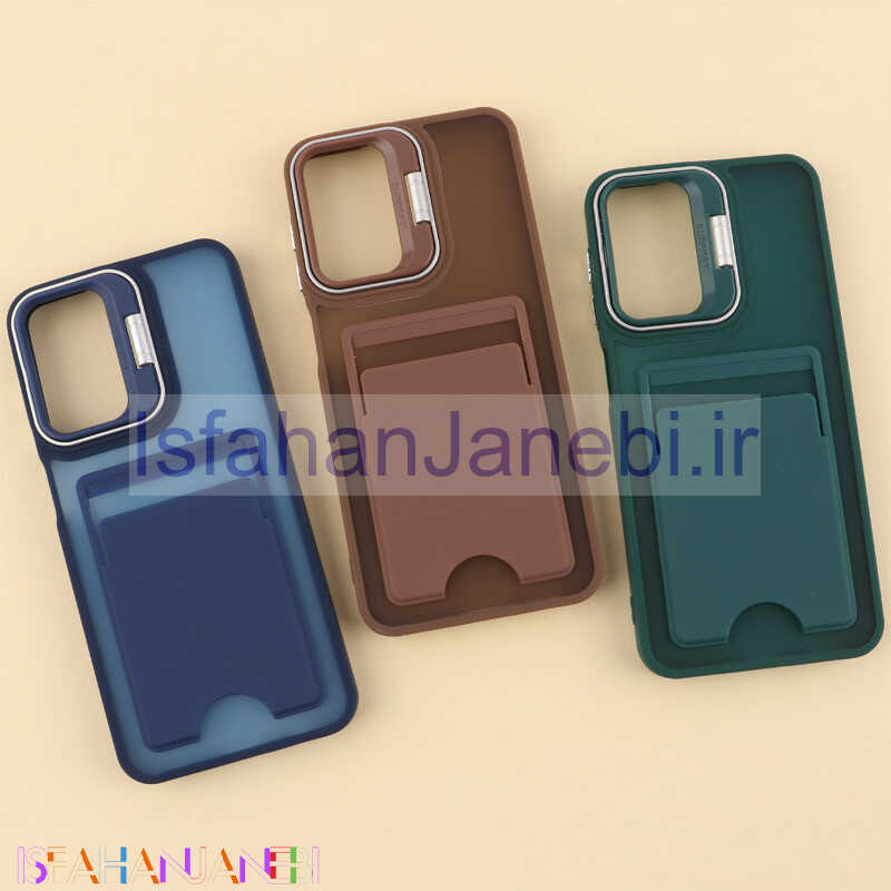 اصفهان جانبی-قاب جاکارتی دار Support سامسونگ Galaxy A13 4G پشت مات استندشو