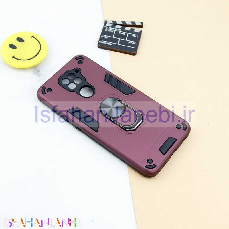 اصفهان جانبی-قاب ضد ضربه محافظ لنز دار هولدر دار بتمن Xiaomi Redmi Note 9 سری A