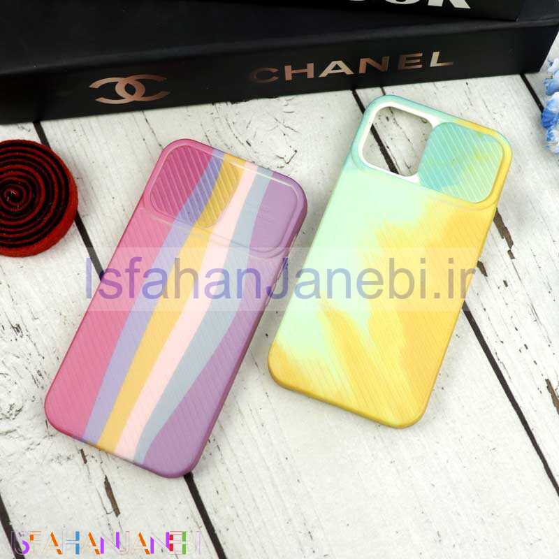 اصفهان جانبی-قاب سیلیکونی محافظ لنزدار کبریتی طرح آبرنگی iPhone 12 Pro