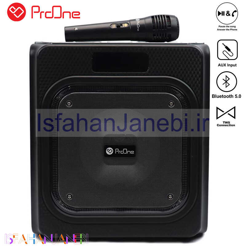 اصفهان جانبی-اسپیکر بلوتوثی رم و فلش خور ProOne PSB4915 PSK01 + میکروفن