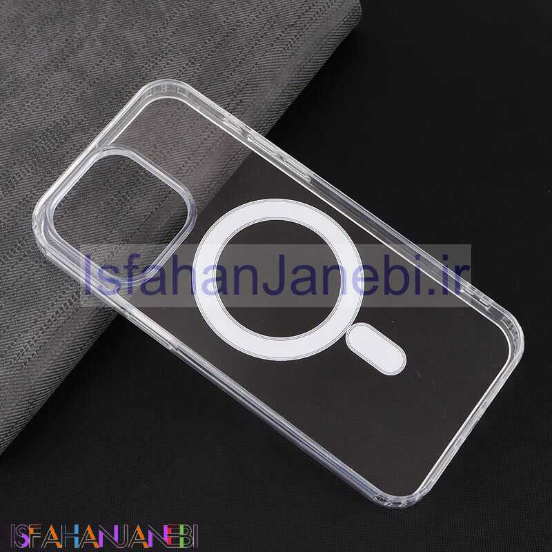 اصفهان جانبی-قاب مگ سیف شفاف اصلی Vip Max آیفون iPhone 15