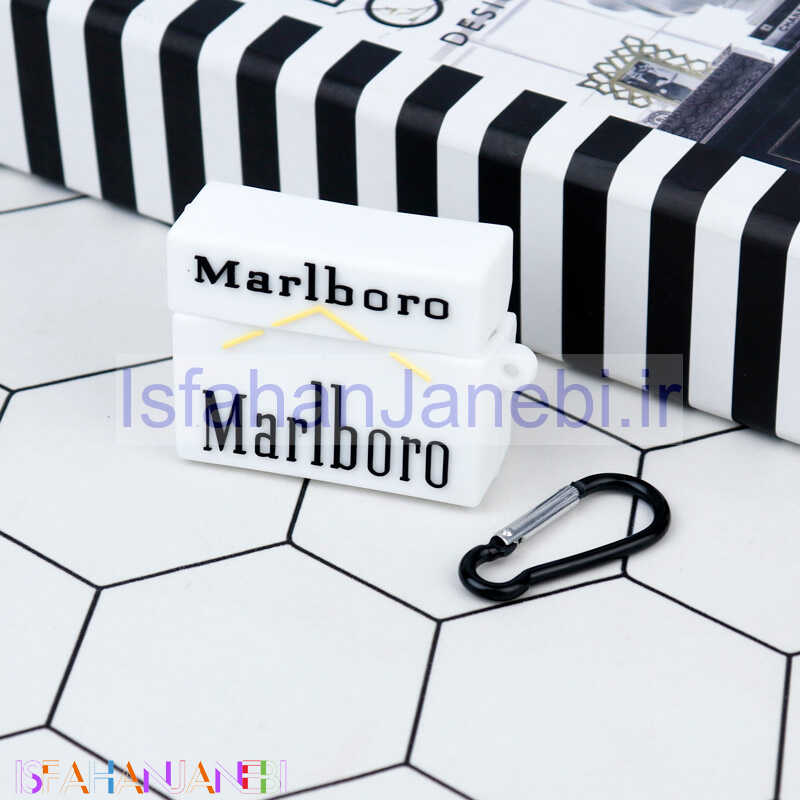 اصفهان جانبی-محافظ AirPods Pro سیلیکونی Marlboro سفید