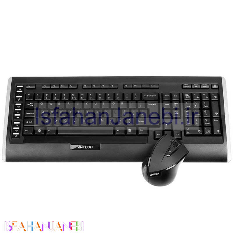 اصفهان جانبی-کیبورد و موس بی سیم ایفورتک 9300F