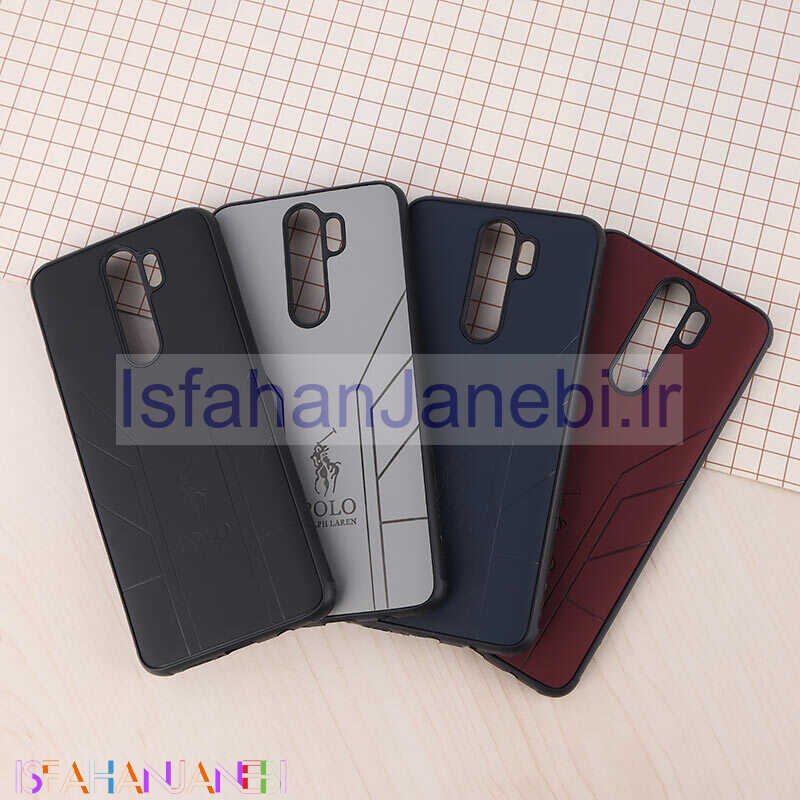 اصفهان جانبی-قاب چرمی Polo Ralph Laren شیائومی Redmi Note 8 Pro طرح دار