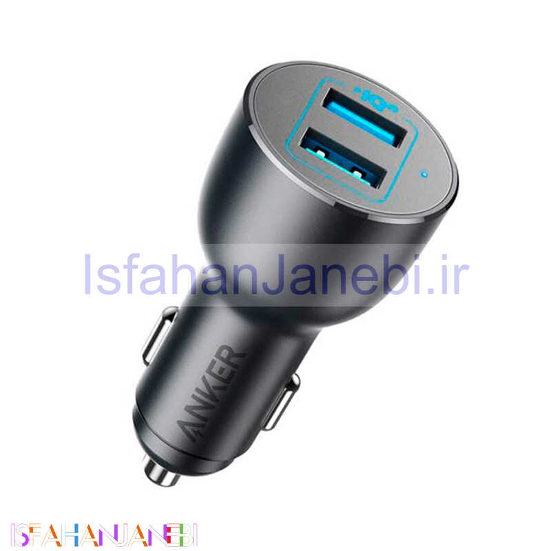 اصفهان جانبی-شارژر فندکی فست شارژ Anker PowerDrive 3 A2729 QC3.0 PD 3A 36W