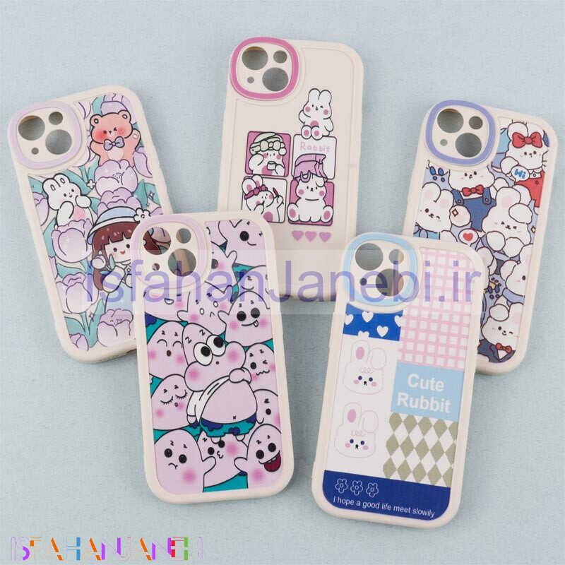 اصفهان جانبی-قاب طرح کارتونی محافظ لنزدار iPhone 13