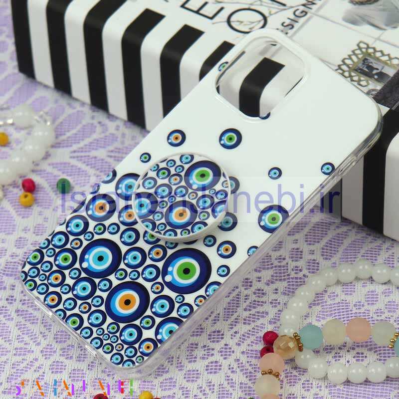 اصفهان جانبی-قاب سوپر IMD دور شفاف پاپ سوکت دار iPhone 12 / 12 Pro چشم نظر