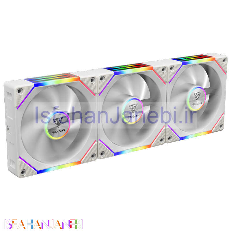 اصفهان جانبی-فن کیس گیم دیاس Gamdias Aeolus P2-1203 ARGB 12*12 بسته 3 عددی