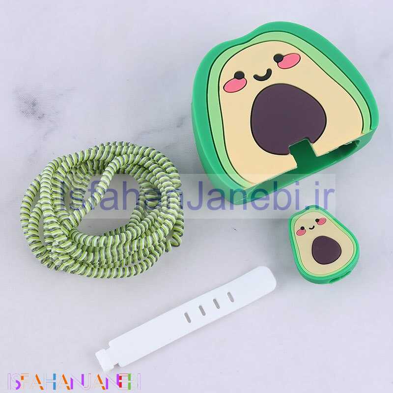 اصفهان جانبی-ست محافظ کابل و کلگی شارژر سامسونگ طرح آووکادو