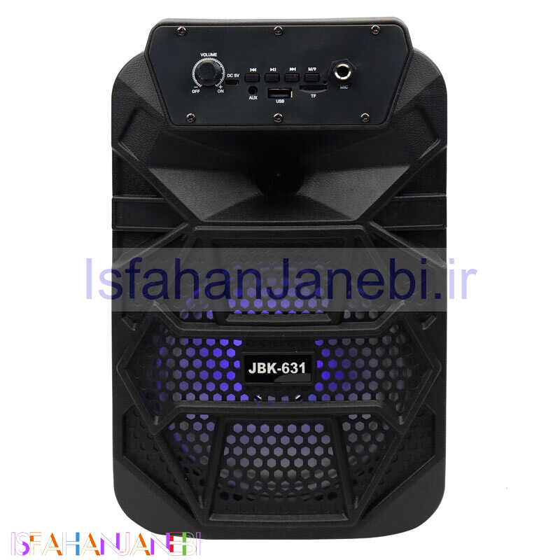 اصفهان جانبی-اسپیکر چمدانی بلوتوثی رم و فلش خور JBK-631