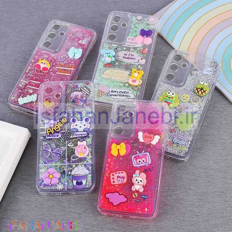 اصفهان جانبی-قاب آکواریومی سامسونگ Galaxy A35 عروسکی برجسته محافظ لنزدار