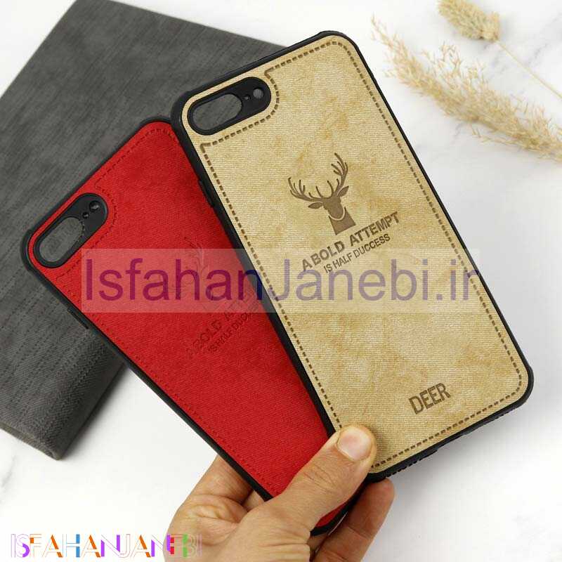 اصفهان جانبی-قاب چرمی طرح گوزن iPhone 7 Plus / 8 Plus
