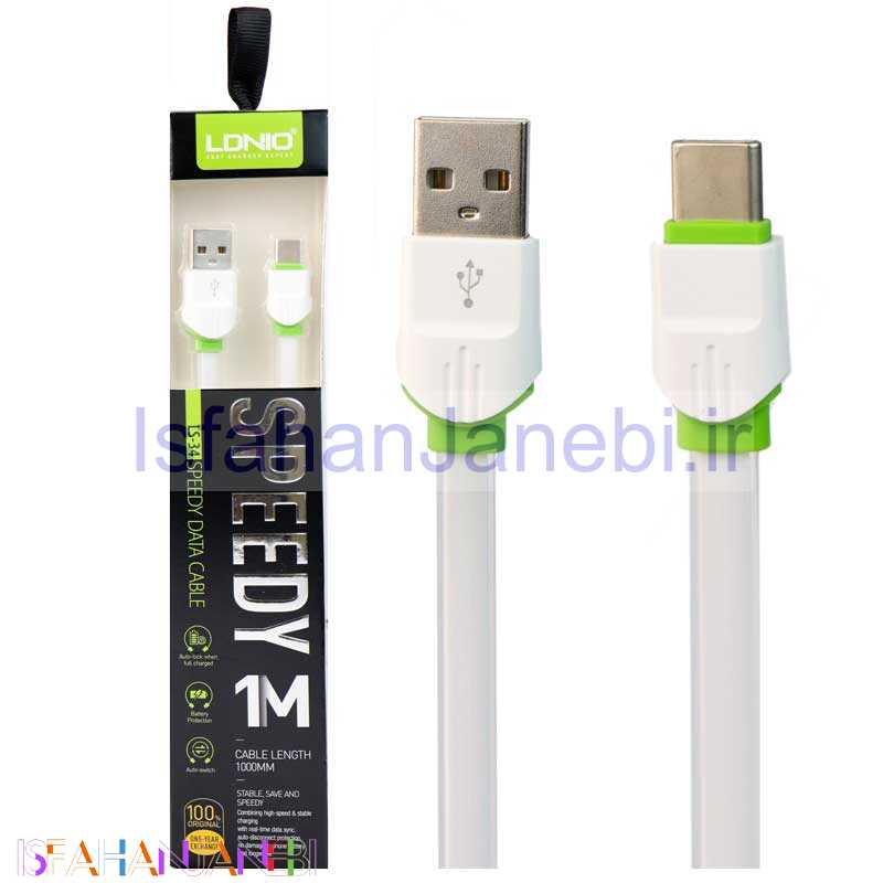 اصفهان جانبی-کابل LDNIO LS-34 1m Type-C