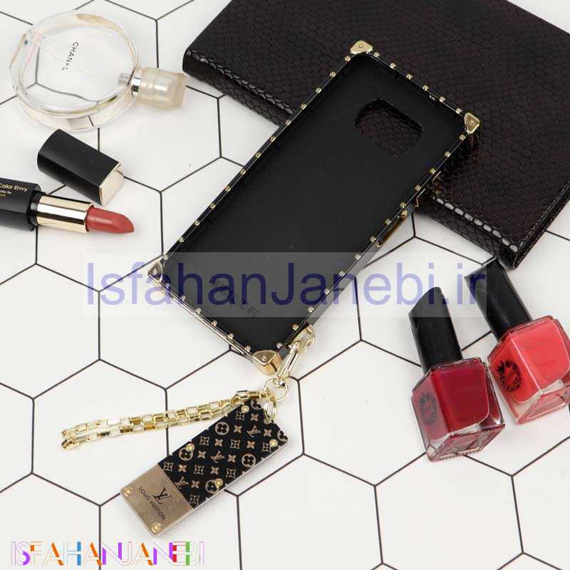 اصفهان جانبی-قاب فانتزی صندوقی LV مشکی طلایی + آویز دستی Xiaomi Poco X3