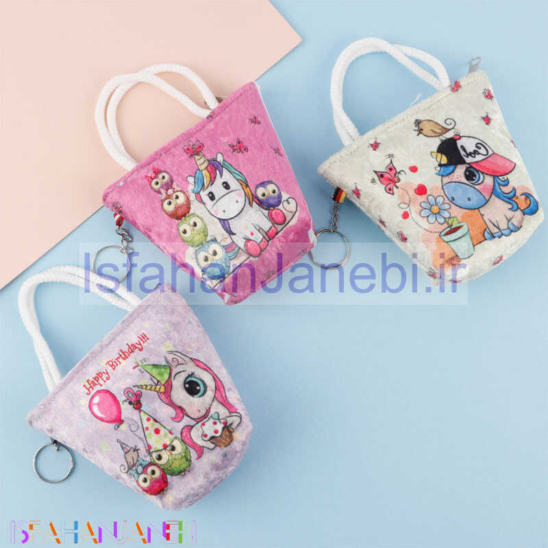 اصفهان جانبی-کیف هندزفری زنبیل پفکی طرح فانتزی