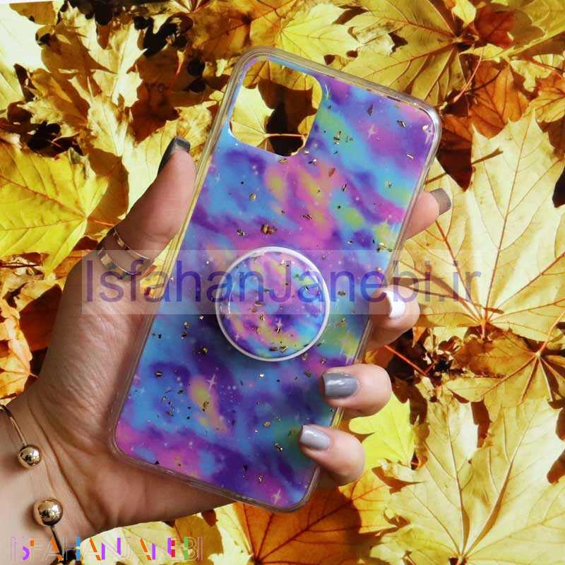 اصفهان جانبی-قاب رنگین کمانی پاپ سوکت دار خرچنگی کد2 آیفون iPhone 11 Pro Max