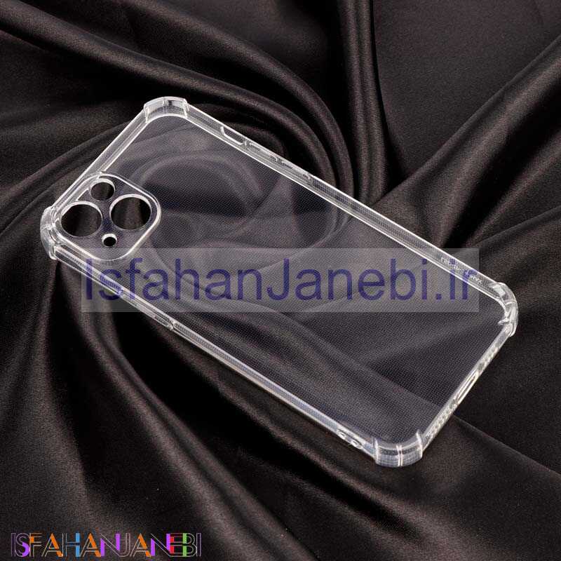 اصفهان جانبی-قاب ژله ای ضربه گیر بی رنگ محافظ لنزدار iPhone 14 Plus