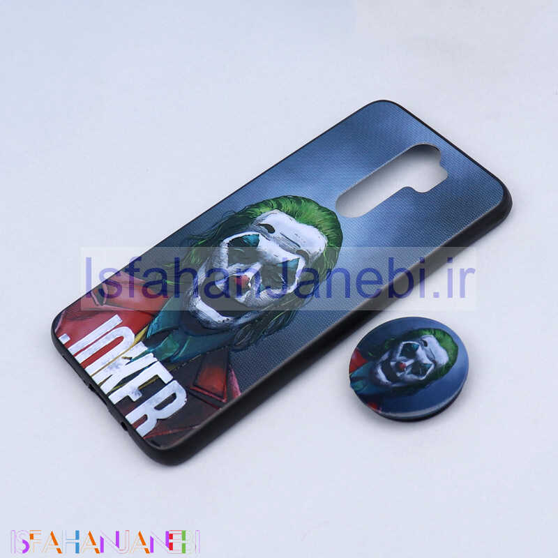 اصفهان جانبی-قاب طرحدار + پاپ سوکت Xiaomi Redmi Note 8 Pro کد8 سری B