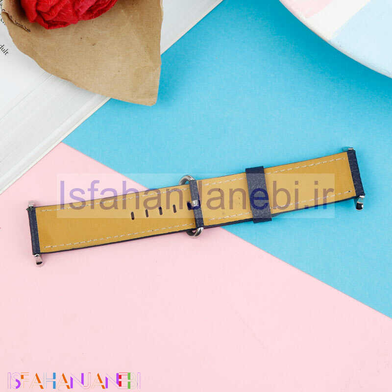 اصفهان جانبی-بند اپل واچ چرمی پهن 38/40mm سرمه ای