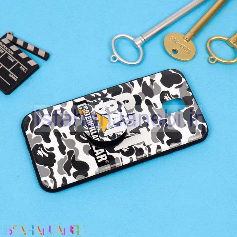 اصفهان جانبی-قاب فانتزی برجسته + پاپ سوکت طرح CAT سامسونگ J7 Pro سری D