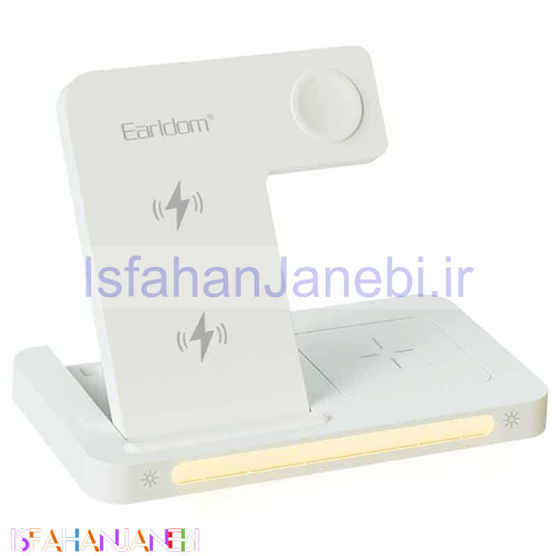 اصفهان جانبی-شارژر بی سیم فست شارژ و استند رومیزی Earldom ET-WC27 15W