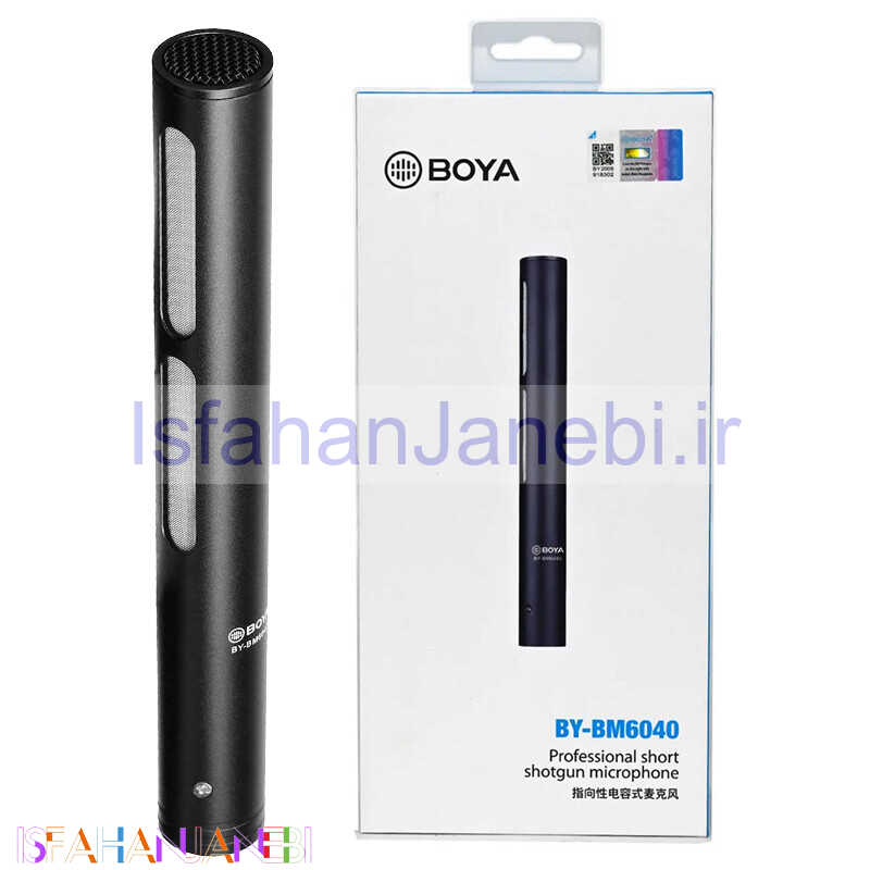 اصفهان جانبی-میکروفون شاتگان کندانسور Boya BY-BM6040 + پاپ فیلتر