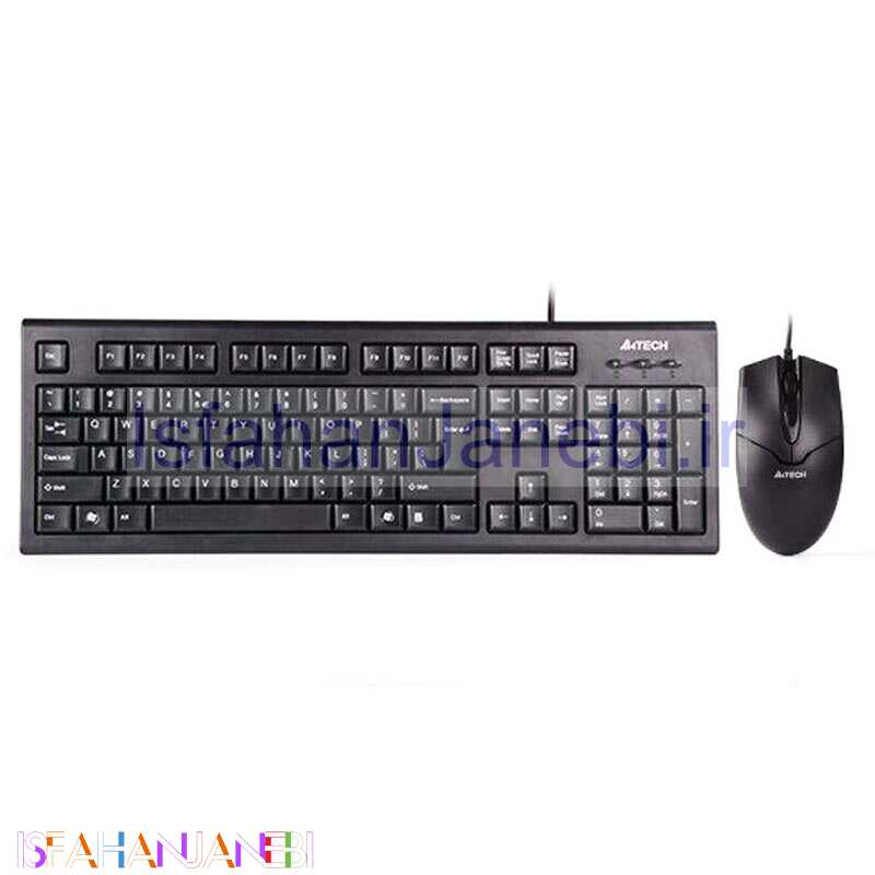 اصفهان جانبی-کیبورد و موس ای فورتک KR-85550