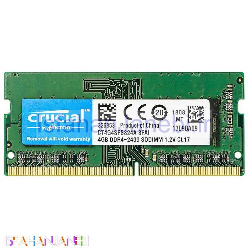 اصفهان جانبی-رم لپ تاپ کروشیال Crucial DDR4 4GB 2400MHz CL17