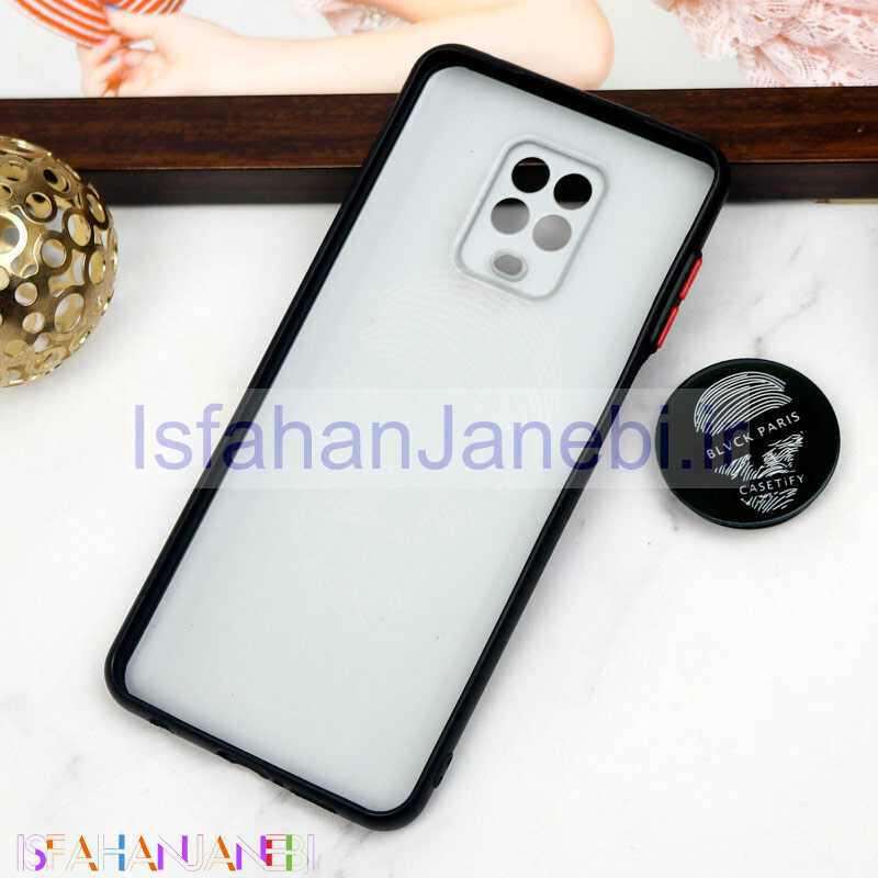 اصفهان جانبی-قاب PC محافظ لنز دار طرح Blvck + پاپ سوکت Xiaomi Redmi Note 9s / Note 9 Pro