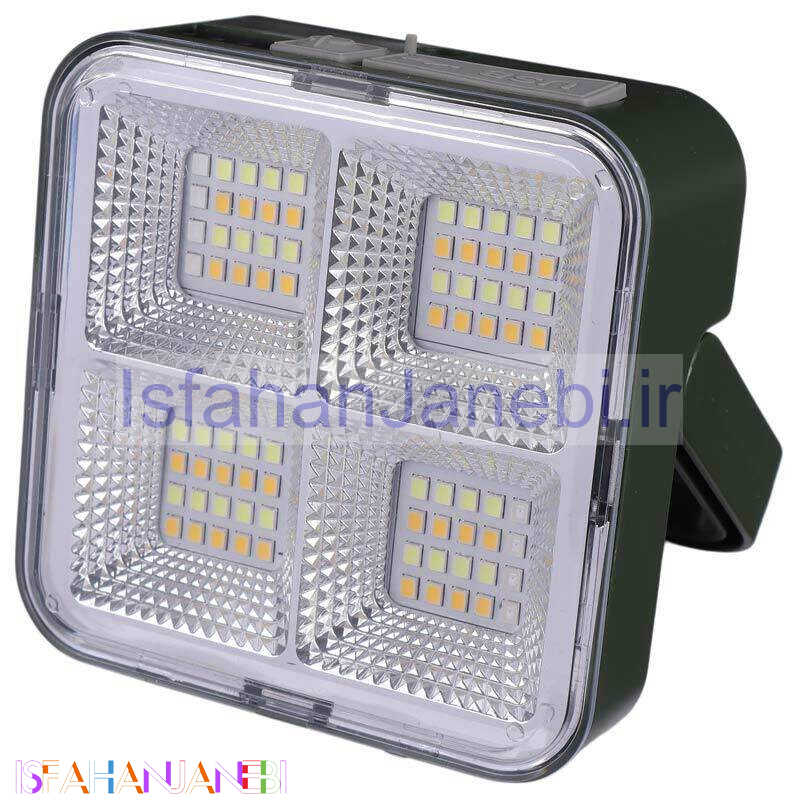 اصفهان جانبی-پروژکتور ال ای دی شارژی 30 وات QZ-D02 + پنل خورشیدی