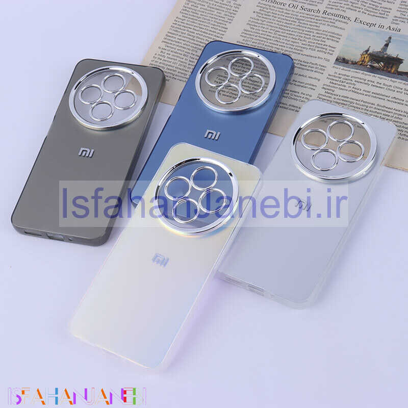 اصفهان جانبی-قاب PC شیائومی Redmi 14C / Poco C75 براق متال محافظ لنزدار