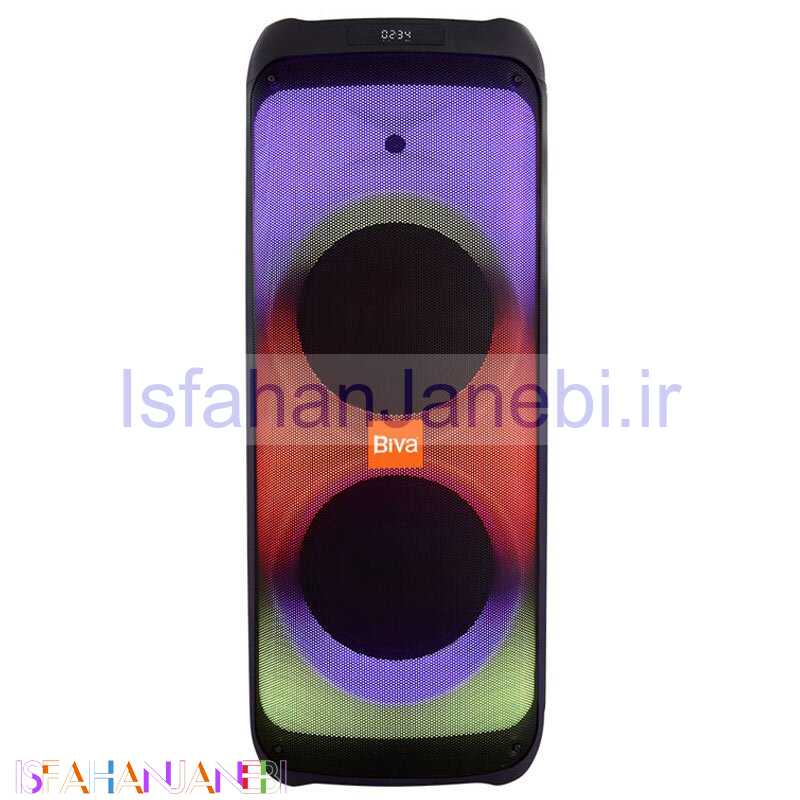 اصفهان جانبی-اسپیکر چمدانی بلوتوثی رم و فلش خور Biva Box party 1200W + میکروفون