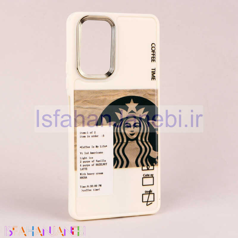 اصفهان جانبی-قاب طرحدار Starbucks دور لنز فلزی Xiaomi Redmi Note 10 Pro 4G