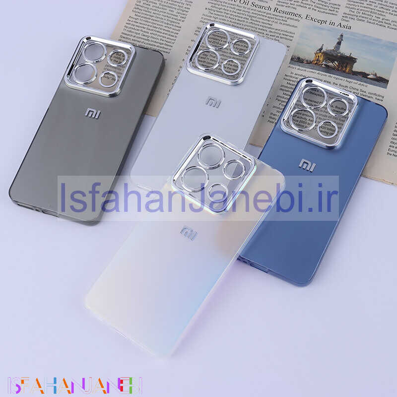 اصفهان جانبی-قاب PC شیائومی Redmi Note 13 4G براق متال محافظ لنزدار