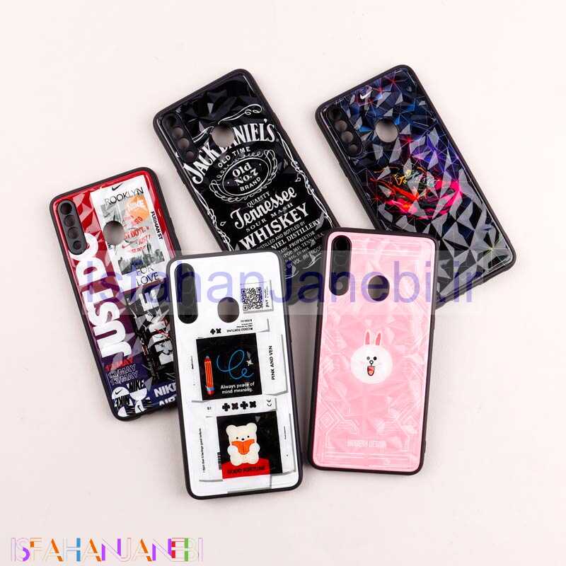 اصفهان جانبی-قاب طرحدار پشت برجسته محافظ لنزدار Samsung Galaxy A20s